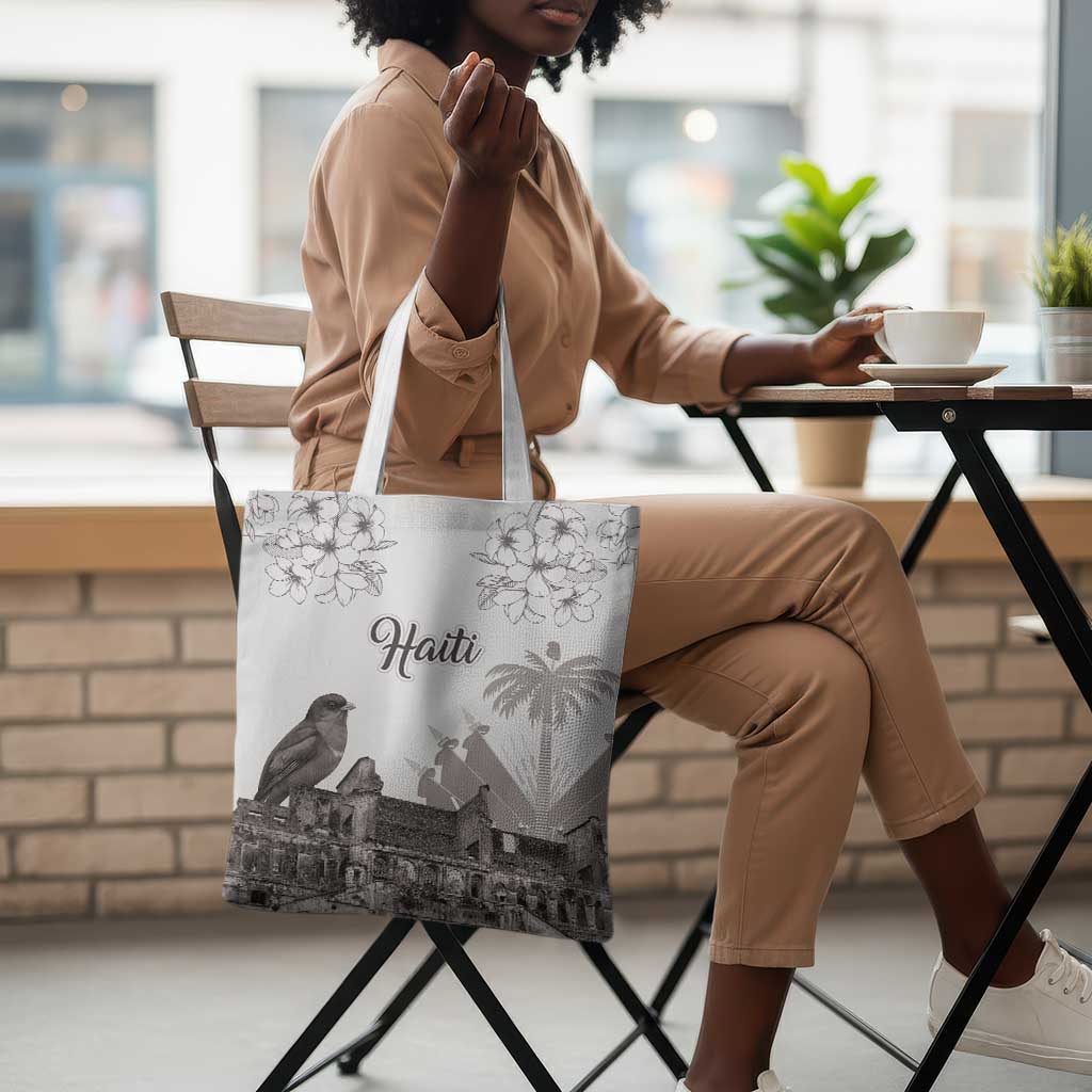 Afro-Haitians Citadelle Laferriere Tote Bag Hispaniolan Trogon and Plumeria