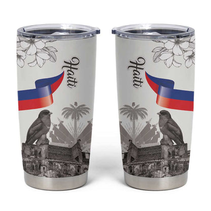 Afro-Haitians Citadelle Laferriere Tumbler Cup Hispaniolan Trogon and Plumeria - African Pride