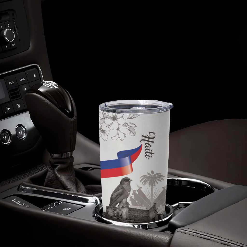 Afro-Haitians Citadelle Laferriere Tumbler Cup Hispaniolan Trogon and Plumeria - African Pride