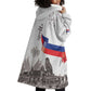 Afro-Haitians Citadelle Laferriere Wearable Blanket Hoodie Hispaniolan Trogon and Plumeria - African Pride