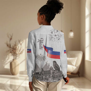 Afro-Haitians Citadelle Laferriere Women Casual Shirt Hispaniolan Trogon and Plumeria - African Pride