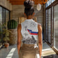 Afro-Haitians Citadelle Laferriere Women Sleeveless Polo Shirt Hispaniolan Trogon and Plumeria - African Pride