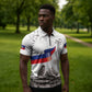 Afro-Haitians Citadelle Laferriere Zipper Polo Shirt Hispaniolan Trogon and Plumeria