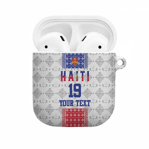 Custom Afro-Haitians Football AirPods Case National Flag Design