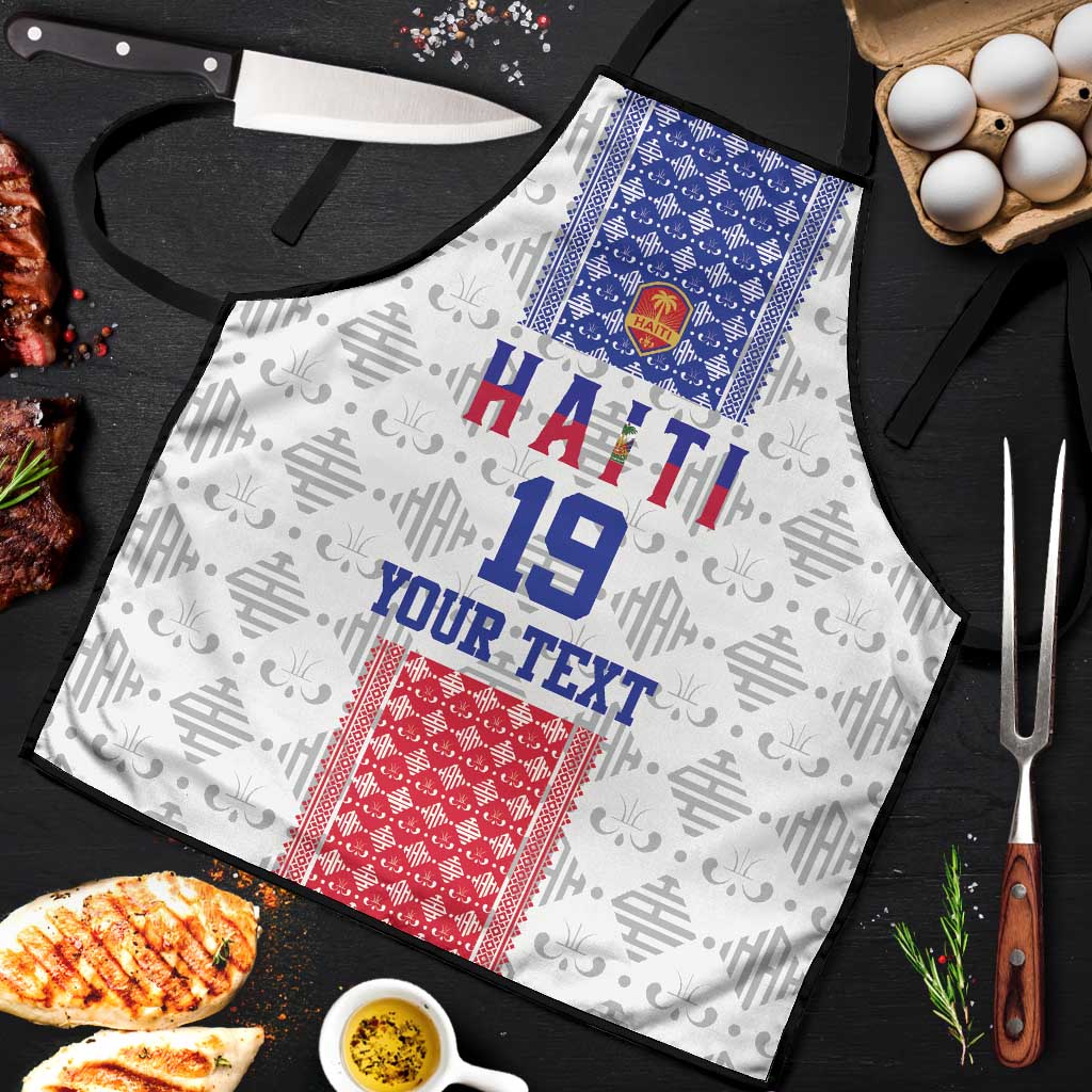 Custom Afro-Haitians Football Apron National Flag Design
