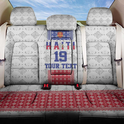 Custom Afro-Haitians Football Back Car Seat Cover National Flag Design - African Pride
