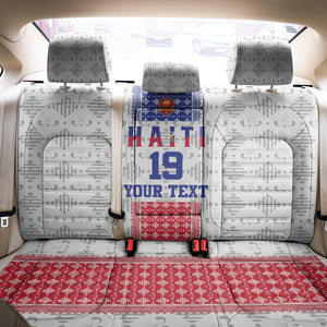 Custom Afro-Haitians Football Back Car Seat Cover National Flag Design - African Pride