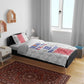 Custom Afro-Haitians Football Bedding Set National Flag Design - African Pride