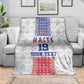 Custom Afro-Haitians Football Blanket National Flag Design - African Pride