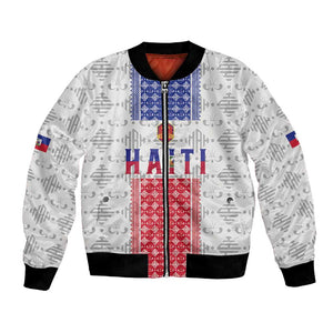 Custom Afro-Haitians Football Bomber Jacket National Flag Design - African Pride