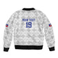 Custom Afro-Haitians Football Bomber Jacket National Flag Design - African Pride