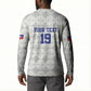 Custom Afro-Haitians Football Button Sweatshirt National Flag Design