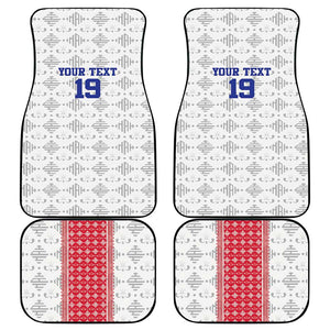 Custom Afro-Haitians Football Car Mats National Flag Design - African Pride