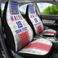 Custom Afro-Haitians Football Car Seat Cover National Flag Design - African Pride