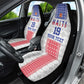 Custom Afro-Haitians Football Car Seat Cover National Flag Design - African Pride
