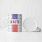 Custom Afro-Haitians Football Ceramic Mug National Flag Design