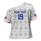 Custom Afro-Haitians Football Cross Shoulder Shirt National Flag Design
