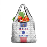 Custom Afro-Haitians Football Grocery Bag National Flag Design - African Pride