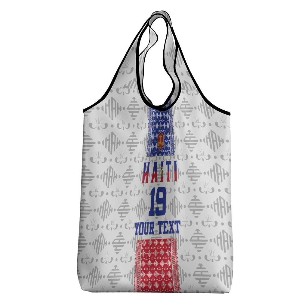 Custom Afro-Haitians Football Grocery Bag National Flag Design - African Pride