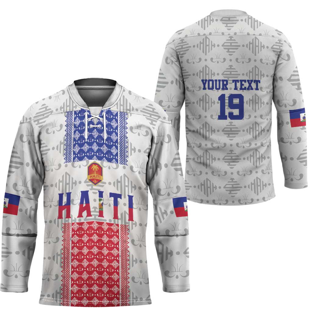 Custom Afro-Haitians Football Hockey Jersey National Flag Design
