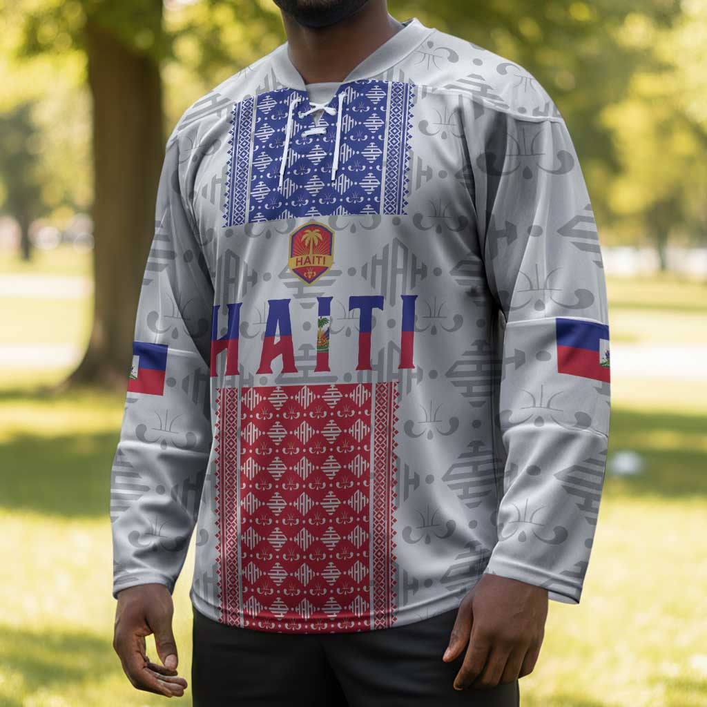 Custom Afro-Haitians Football Hockey Jersey National Flag Design