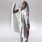 Custom Afro-Haitians Football Hooded Blanket National Flag Design - African Pride