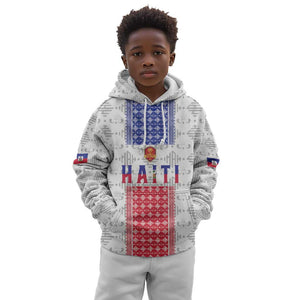 Custom Afro-Haitians Football Kid Hoodie National Flag Design - African Pride