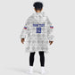 Custom Afro-Haitians Football Kid Wearable Blanket Hoodie National Flag Design - African Pride
