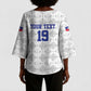 Custom Afro-Haitians Football Kimono Sleeve Blouse National Flag Design