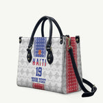 Custom Afro-Haitians Football Leather Bag National Flag Design