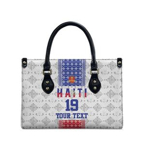 Custom Afro-Haitians Football Leather Bag National Flag Design