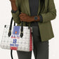 Custom Afro-Haitians Football Leather Bag National Flag Design