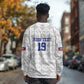 Custom Afro-Haitians Football Long Sleeve Shirt National Flag Design - African Pride