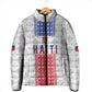 Custom Afro-Haitians Football Padded Jacket National Flag Design
