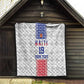 Custom Afro-Haitians Football Quilt National Flag Design - African Pride