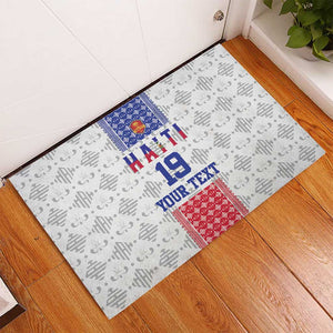 Custom Afro-Haitians Football Rubber Doormat National Flag Design - African Pride