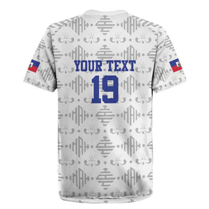 Custom Afro-Haitians Football Rugby Jersey National Flag Design LT19
