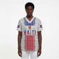 Custom Afro-Haitians Football Scrub Top National Flag Design - African Pride