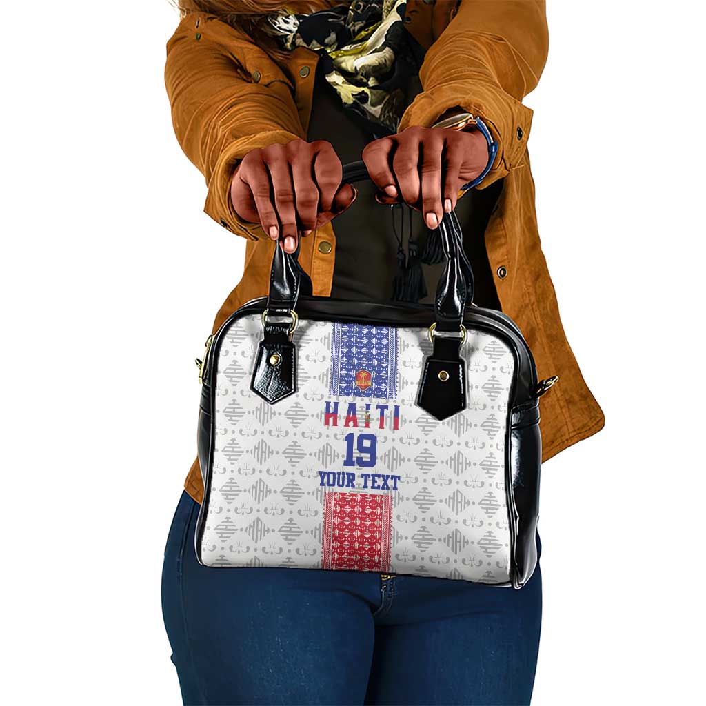 Custom Afro-Haitians Football Shoulder Handbag National Flag Design - African Pride