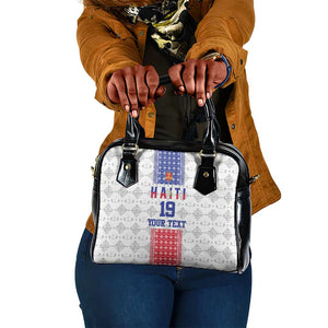 Custom Afro-Haitians Football Shoulder Handbag National Flag Design - African Pride