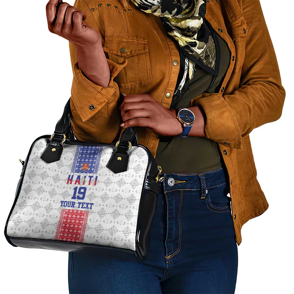 Custom Afro-Haitians Football Shoulder Handbag National Flag Design - African Pride