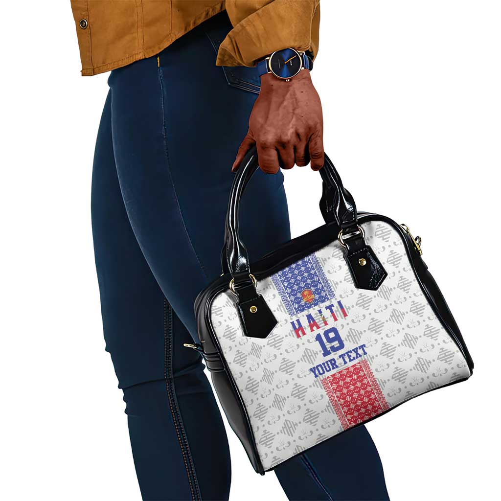 Custom Afro-Haitians Football Shoulder Handbag National Flag Design - African Pride