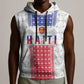 Custom Afro-Haitians Football Sleeveless Hoodie National Flag Design - African Pride