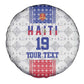 Custom Afro-Haitians Football Spare Tire Cover National Flag Design - African Pride