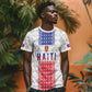 Custom Afro-Haitians Football T shirt National Flag Design - African Pride