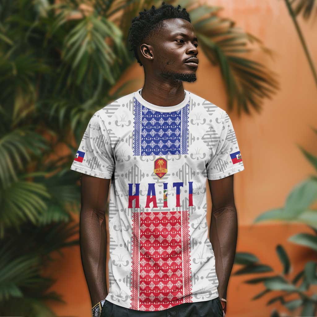 Custom Afro-Haitians Football T shirt National Flag Design - African Pride