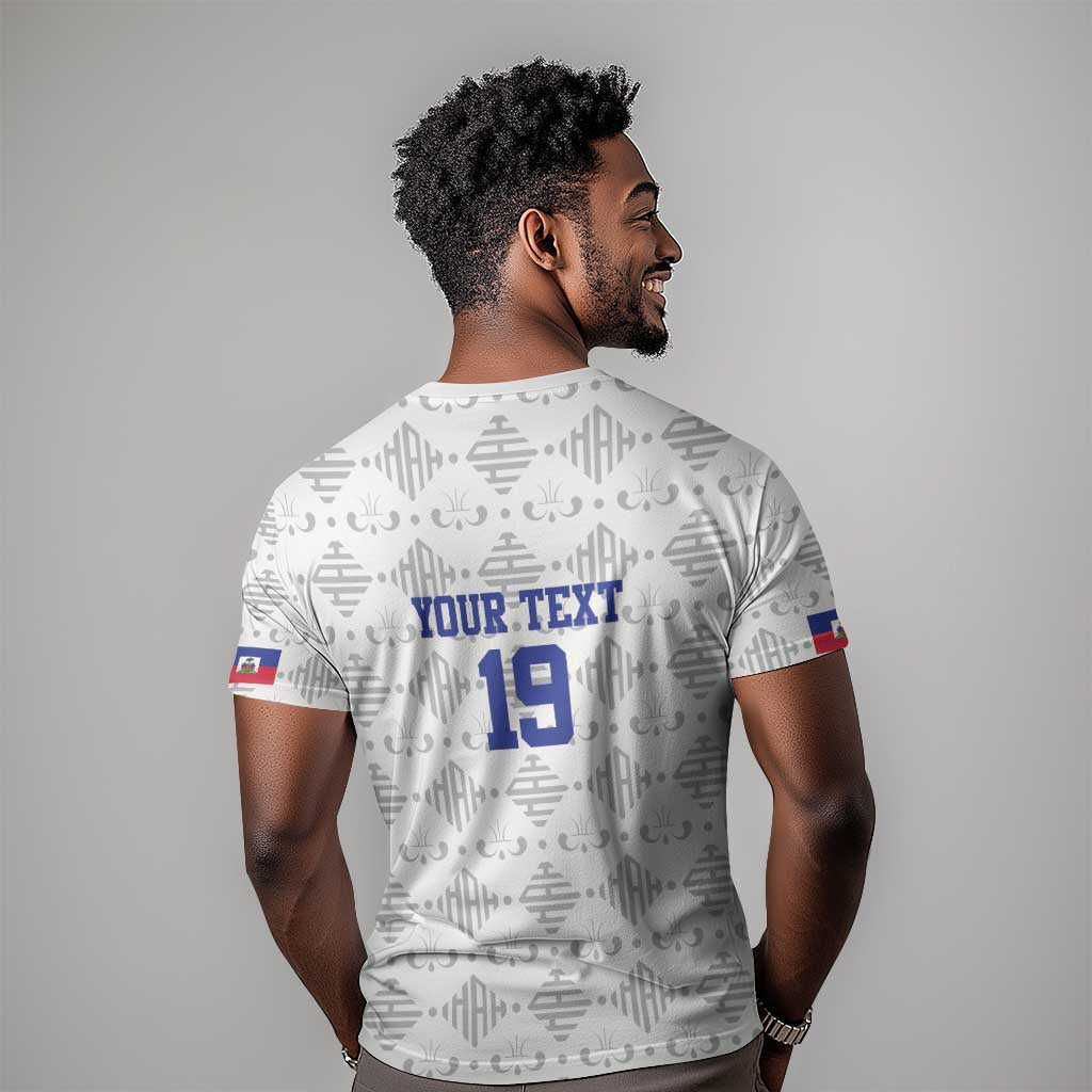 Custom Afro-Haitians Football T shirt National Flag Design - African Pride