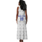 Custom Afro-Haitians Football Tank Maxi Dress National Flag Design - African Pride