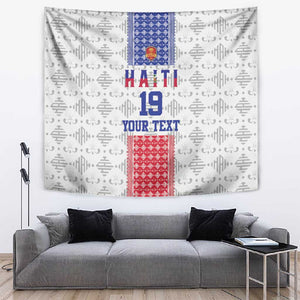 Custom Afro-Haitians Football Tapestry National Flag Design - African Pride