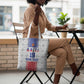 Custom Afro-Haitians Football Tote Bag National Flag Design
